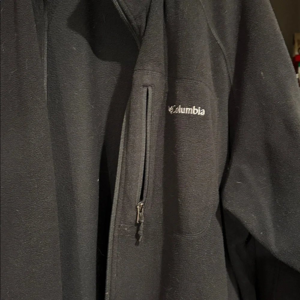 Men’s XXL Columbia Black Full-Zip Jacket - Picture 2 of 3